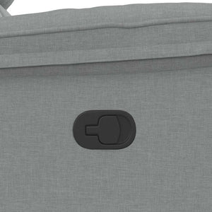 Poltrona Massaggiante Reclinabile Grigio Chiaro in Tessuto 4015710