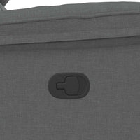 Poltrona Massaggiante Reclinabile Grigio Scuro in Tessuto 4015711