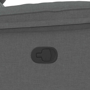 Poltrona Massaggiante Reclinabile Grigio Scuro in Tessuto 4015711