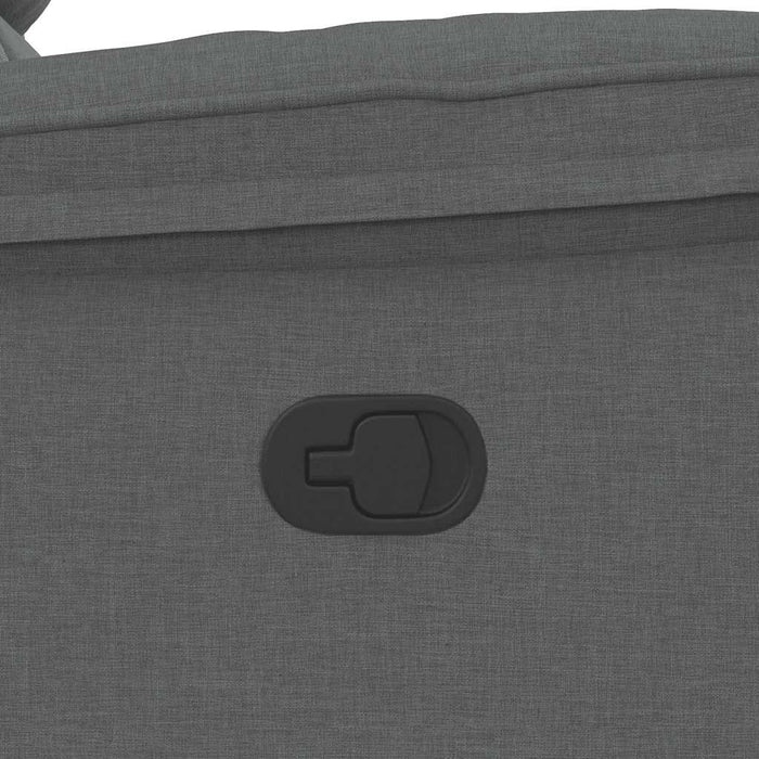 Poltrona Massaggiante Reclinabile Grigio Scuro in Tessuto 4015711