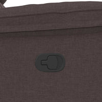 Poltrona Massaggiante Reclinabile Marrone Scuro in Tessuto 4015715