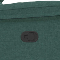 Poltrona Massaggiante Reclinabile Verde Scuro in Tessuto 4015716