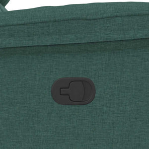 Poltrona Massaggiante Reclinabile Verde Scuro in Tessuto 4015716