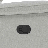 Poltrona Massaggiante Reclinabile Grigio Nuvola in Tessuto