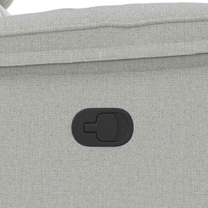 Poltrona Massaggiante Reclinabile Grigio Nuvola in Tessuto