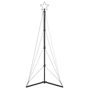 vidaXL Albero di Natale a LED 363 LED Bianco Caldo 182 cm