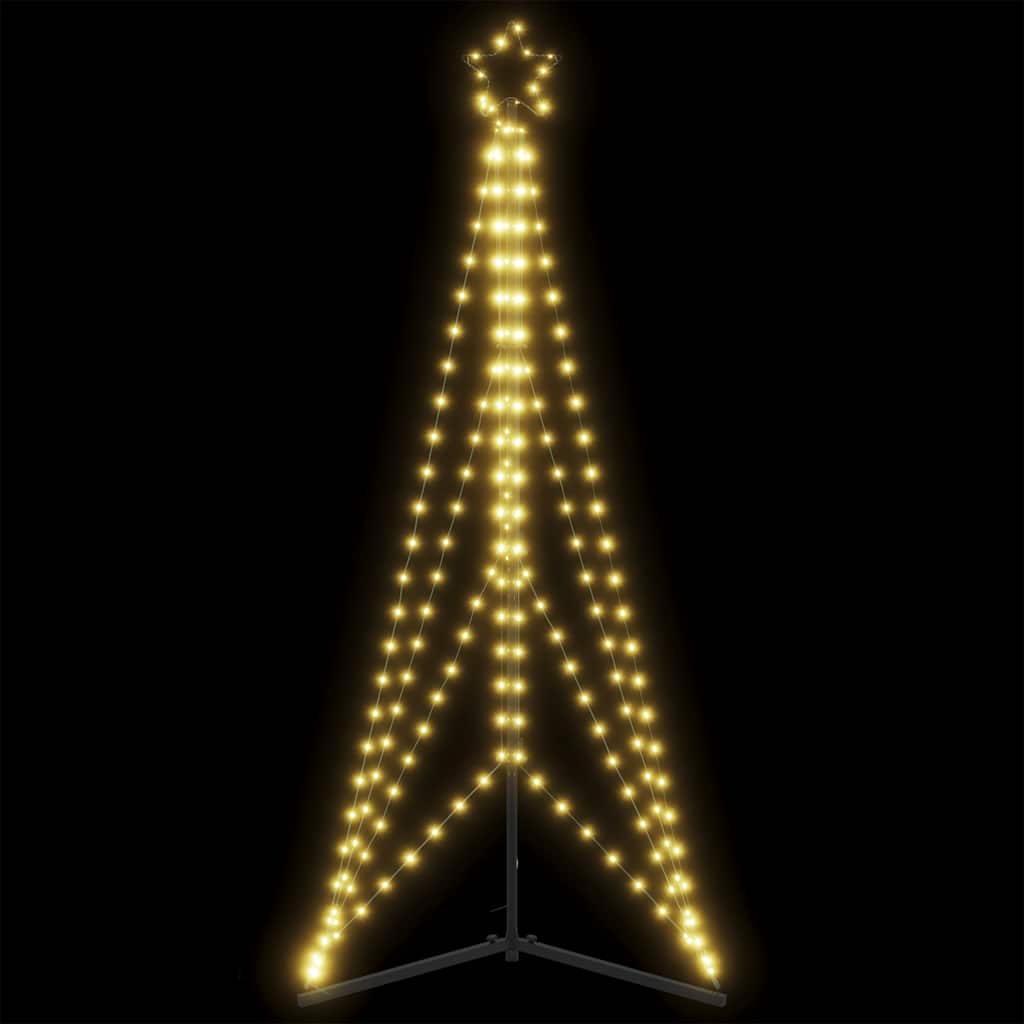 Albero di Natale a LED 363 LED Bianco Caldo 182 cm 3307643