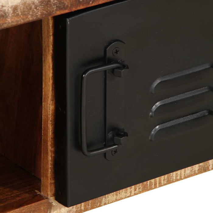 vidaXL Tavolino Salotto Multicolore 90x50x36cm Legno Massello Recupero