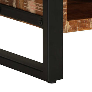 vidaXL Tavolino Salotto Multicolore 90x50x36cm Legno Massello Recupero