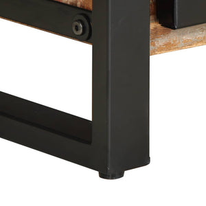 Tavolino Salotto-Tavolino da soggiorno-Tavolo Multicolore 90x50x36cm Legno Massello Recupero 407159