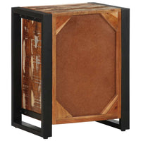 vidaXL Comodino Multicolore 40x30x50 cm in Legno Massello Recupero