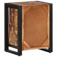 Comodino Multicolore 40x30x51 cm in Legno Massello Recupero