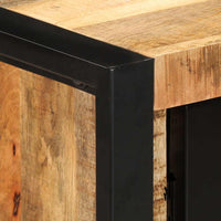 Tavolo Consolle 90x35x75 cm in Legno Massello di Mango Grezzo 4013571