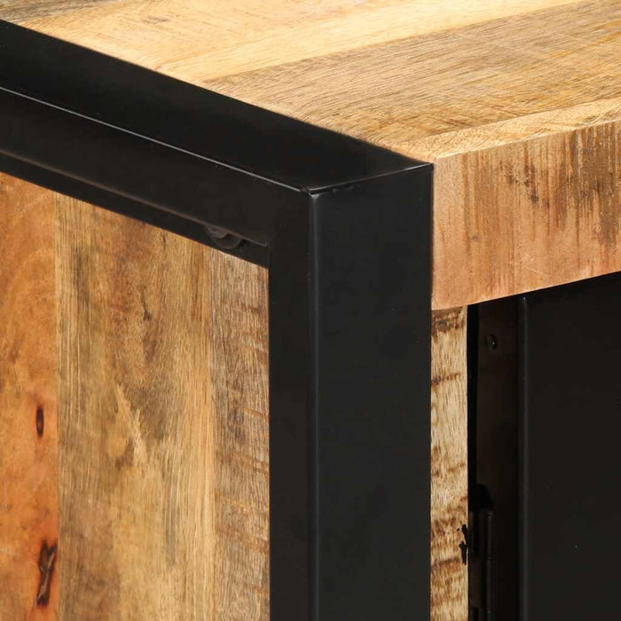 Tavolo Consolle 90x35x75 cm in Legno Massello di Mango Grezzo 4013571