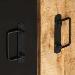 Tavolo Consolle 90x35x75 cm in Legno Massello di Mango Grezzo 4013571