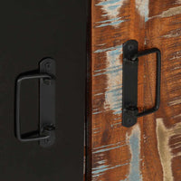 Tavolo Consolle Multicolore 90x35x75 cm Legno Massello Recupero 4013572