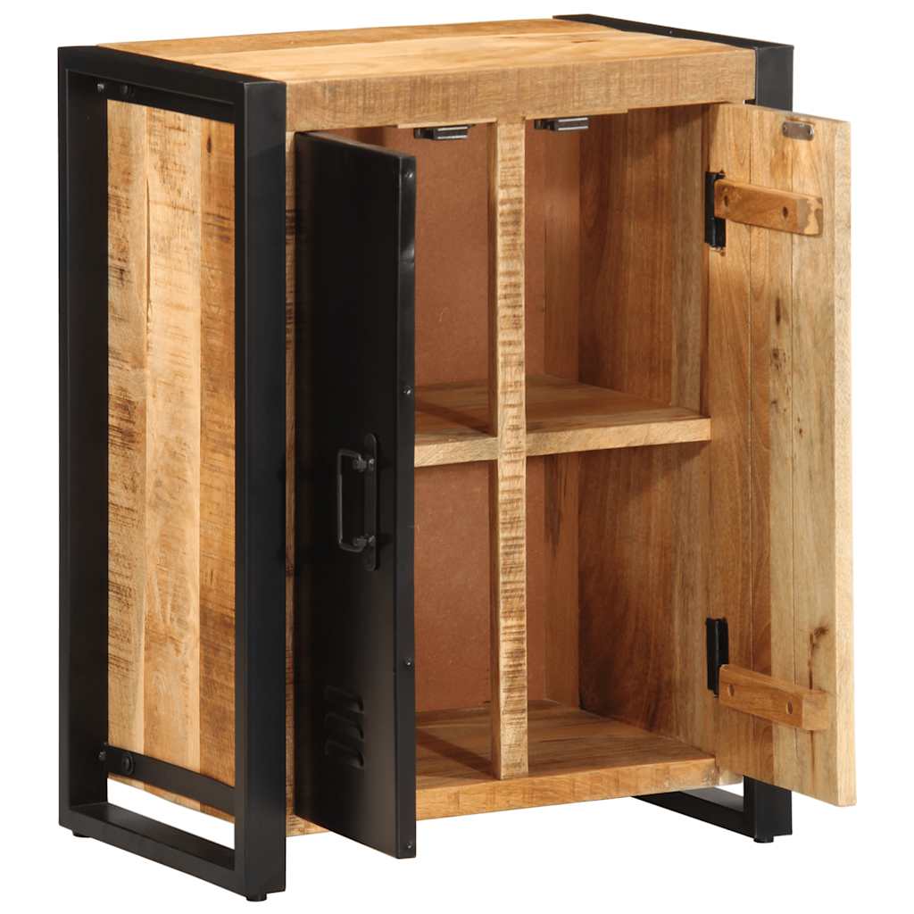 vidaXL Credenza 55x35x70 cm in Legno Massello di Mango Grezzo