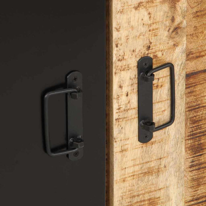 vidaXL Credenza 55x35x70 cm in Legno Massello di Mango Grezzo