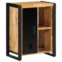 Credenza-Buffet-Armadio da cucina 55x35x70 cm in Legno Massello di Mango Grezzo 778270