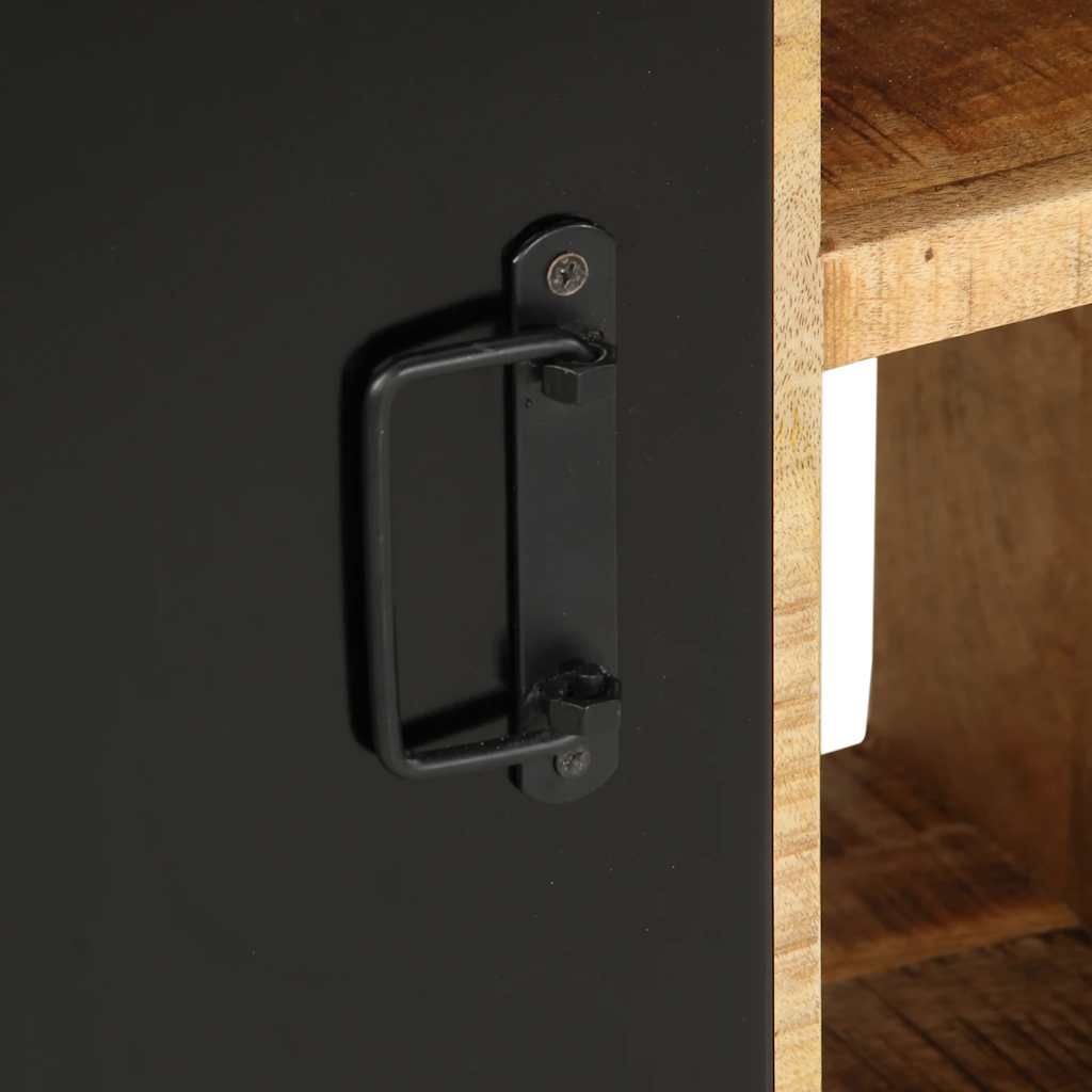 vidaXL Credenza 55x35x70 cm in Legno Massello di Mango Grezzo