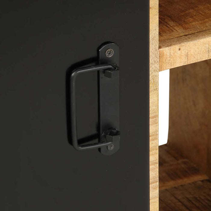 vidaXL Credenza 55x35x70 cm in Legno Massello di Mango Grezzo