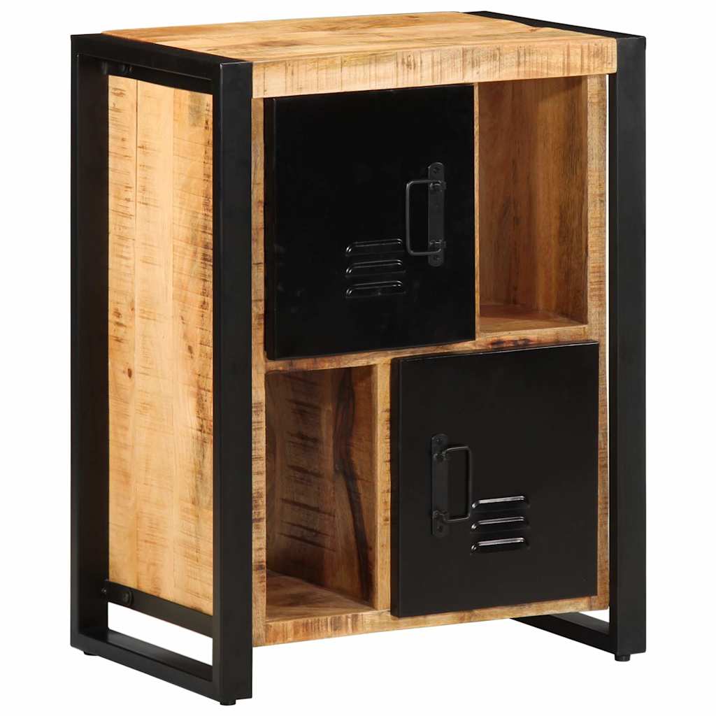 Credenza-Buffet-Armadio da cucina 55x35x70 cm in Legno Massello di Mango Grezzo 936975