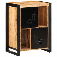 Credenza-Buffet-Armadio da cucina 55x35x70 cm in Legno Massello di Mango Grezzo 936975