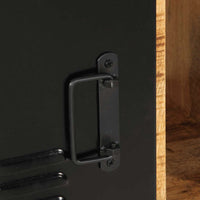 Credenza-Buffet-Armadio da cucina 55x35x70 cm in Legno Massello di Mango Grezzo 936975