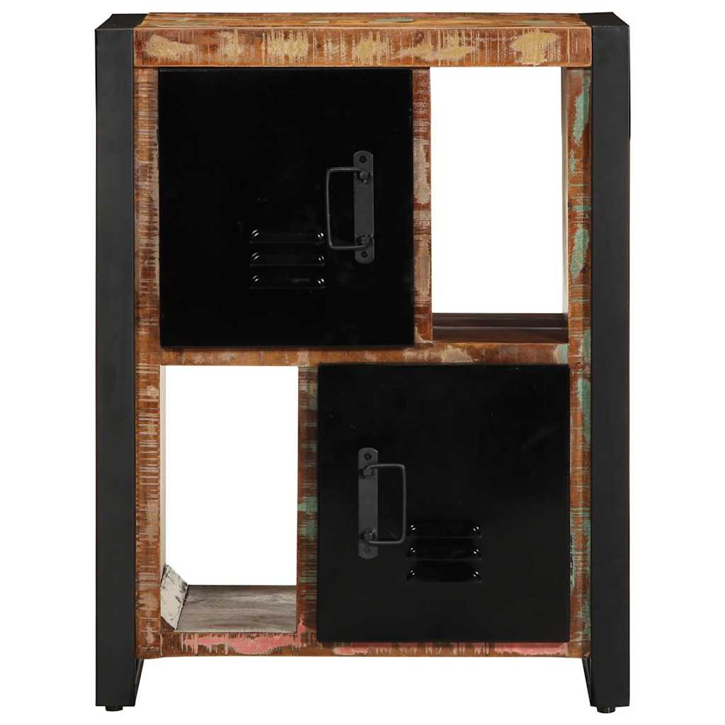 Credenza-Buffet-Armadio da cucina Multicolore 55x35x70 cm in Legno Massello Recupero 812998