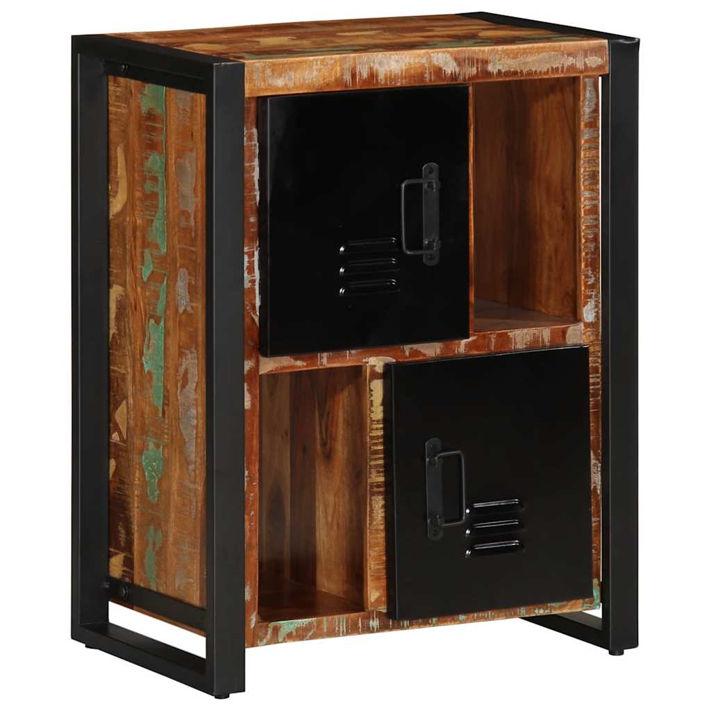 Credenza-Buffet-Armadio da cucina Multicolore 55x35x70 cm in Legno Massello Recupero 812998