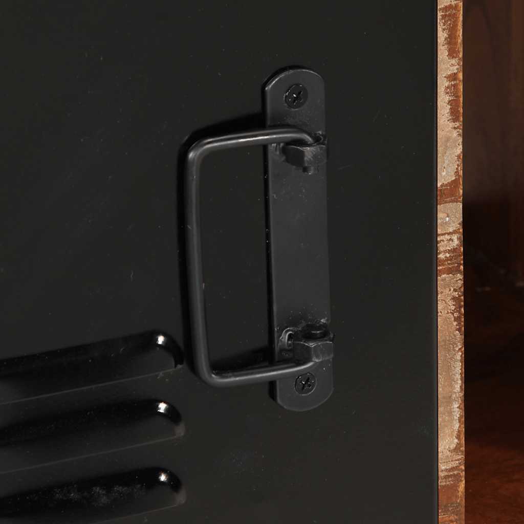 Credenza-Buffet-Armadio da cucina Multicolore 55x35x70 cm in Legno Massello Recupero 812998