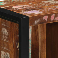 Comodino 40x30x80 cm in Legno Massello di Recupero