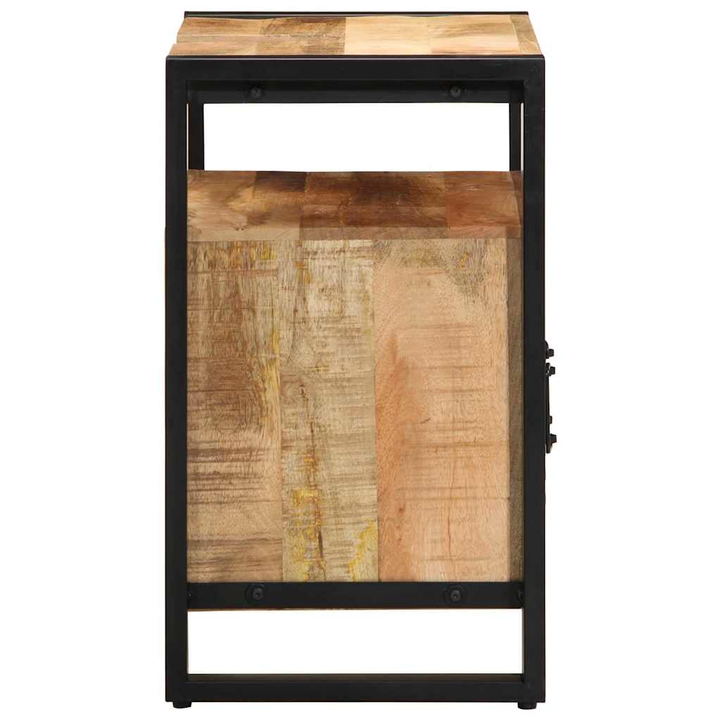 Armadio da Bagno con porta Marrone Legno massello di mango 4013605