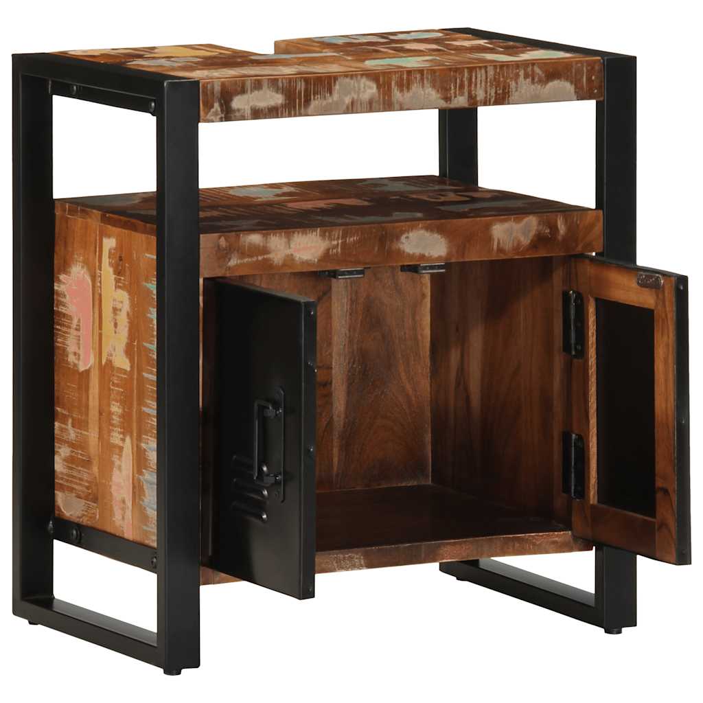 Mobile da Bagno 55x35x60 cm in Legno Massello di Recupero 4013606