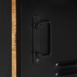 Armadio da Bagno con porta Marrone Legno massello di mango 4013607