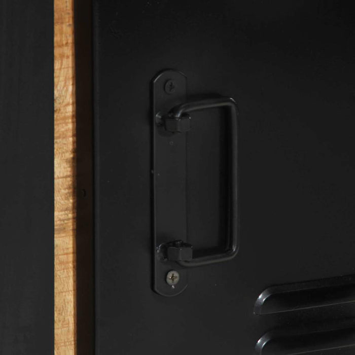 Armadio da Bagno con porta Marrone Legno massello di mango 4013607