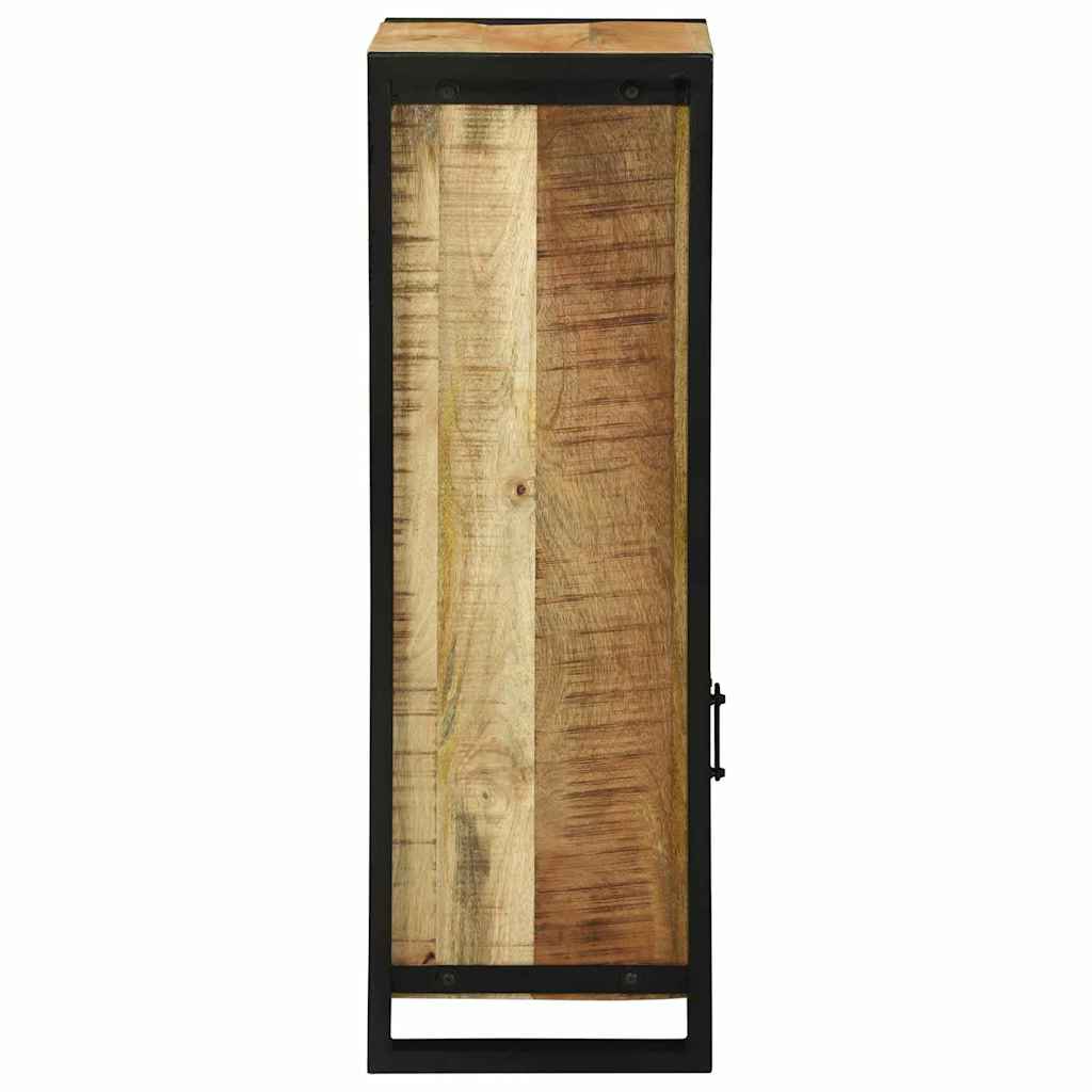 Mobiletto da Bagno con porta Marrone Legno massello di mango 4013611