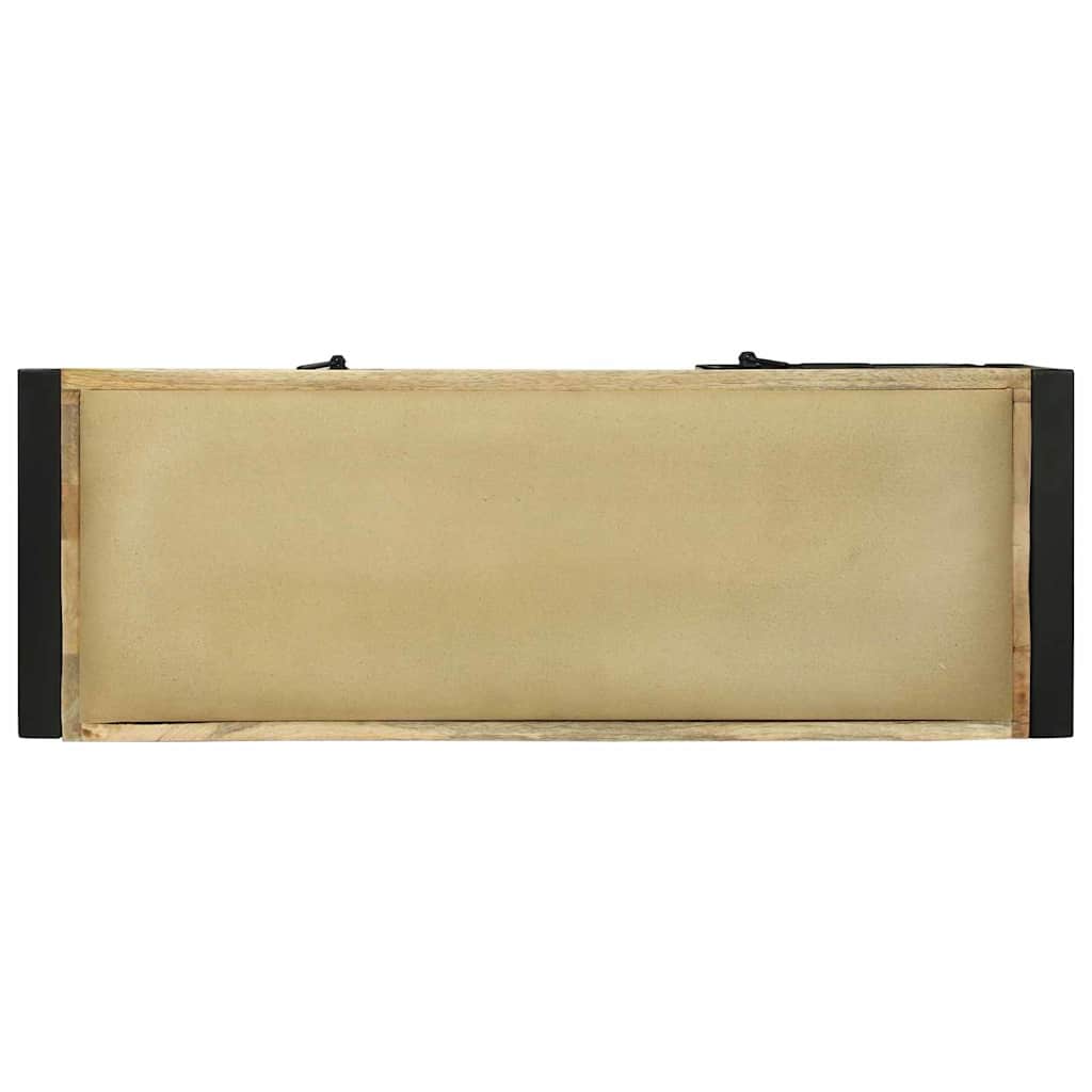 Armadio panca  100x35x50 cm Legno massello di mango grezzo 4013617