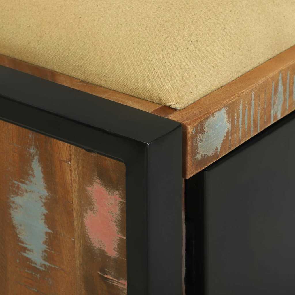 Panchina Cabinet  Multicolore 100x35x50 cm Legno Massello di Recupero 4013618