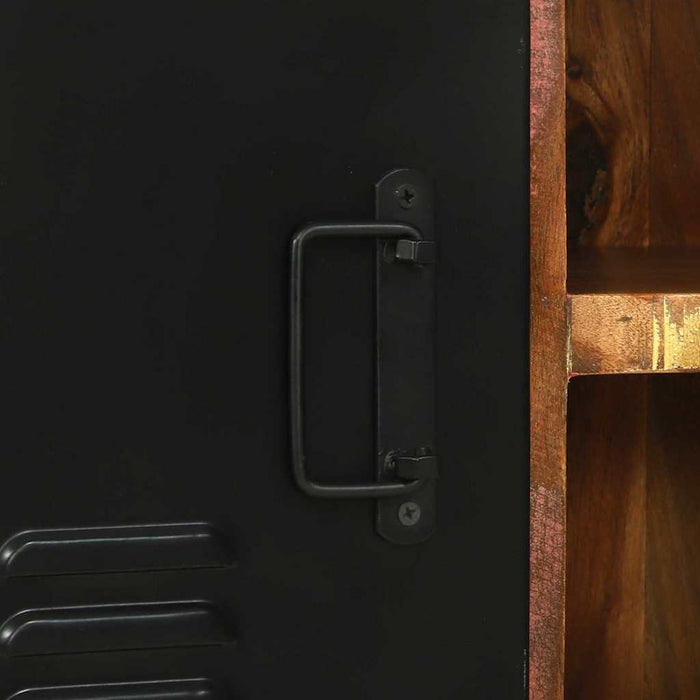 Panchina Cabinet  Multicolore 100x35x50 cm Legno Massello di Recupero 4013618