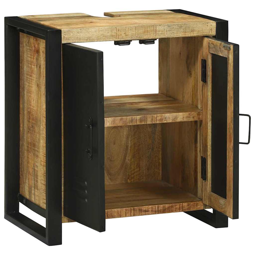 Mobile lavabo 55x35x60 cm in legno massello di mango 4016010