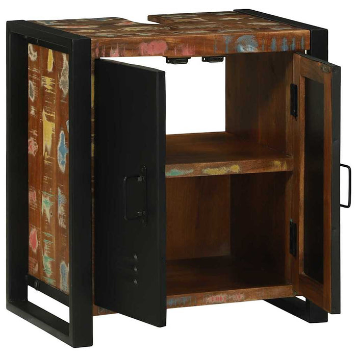 Armadio per lavandino  55x35x60 cm Legno massello recuperato 4016011