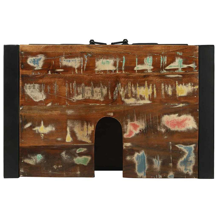 Mobile Lavabo con porta-Armadietto da bagno Marrone Legno massello di recupero