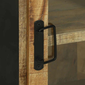 vidaXL Mobiletto da Bagno con porta Marrone Legno massello di mango