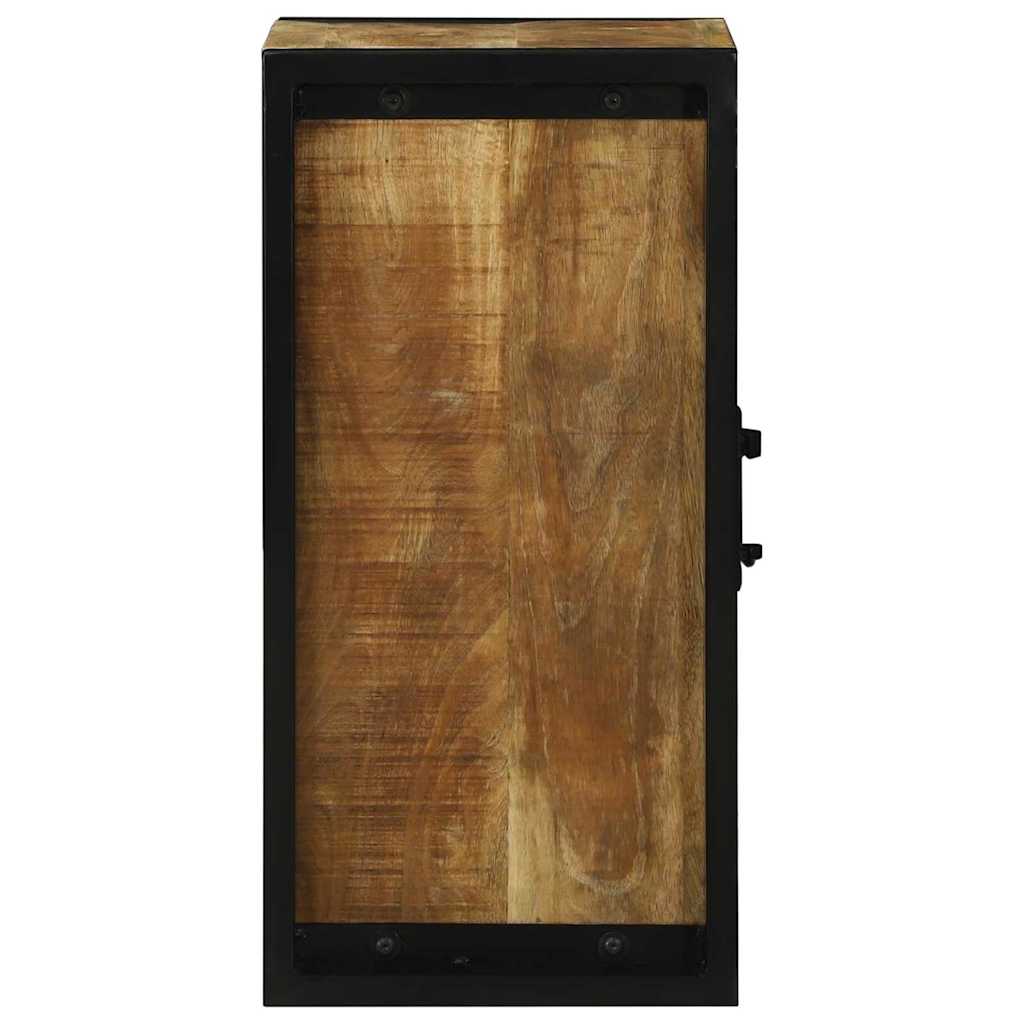 Mobiletto da Bagno con porta Marrone Legno massello di mango 4016012