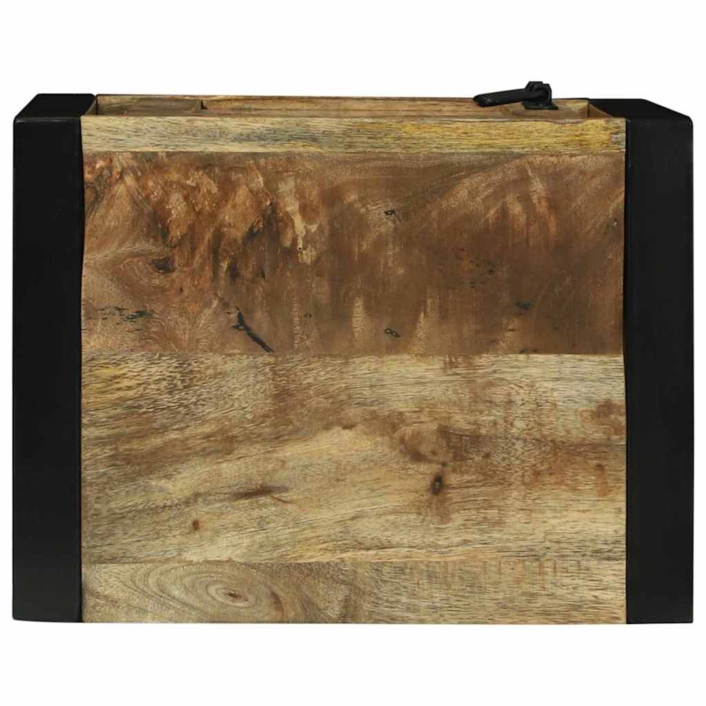 vidaXL Mobiletto da Bagno con porta Marrone Legno massello di mango