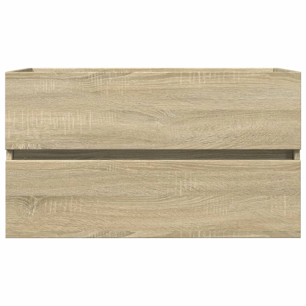 Set Mobili da Bagno 2 pz in Ceramica e Legno Multistrato