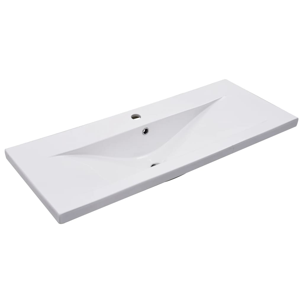 vidaXL Set Mobili da Bagno 2 pz in Ceramica e Legno Multistrato