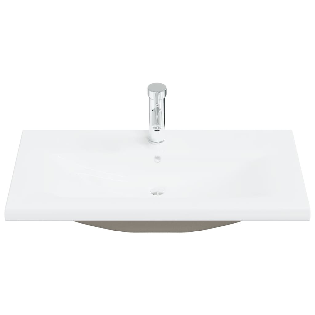 vidaXL Set Mobili da Bagno 2 pz in Ceramica e Legno Multistrato