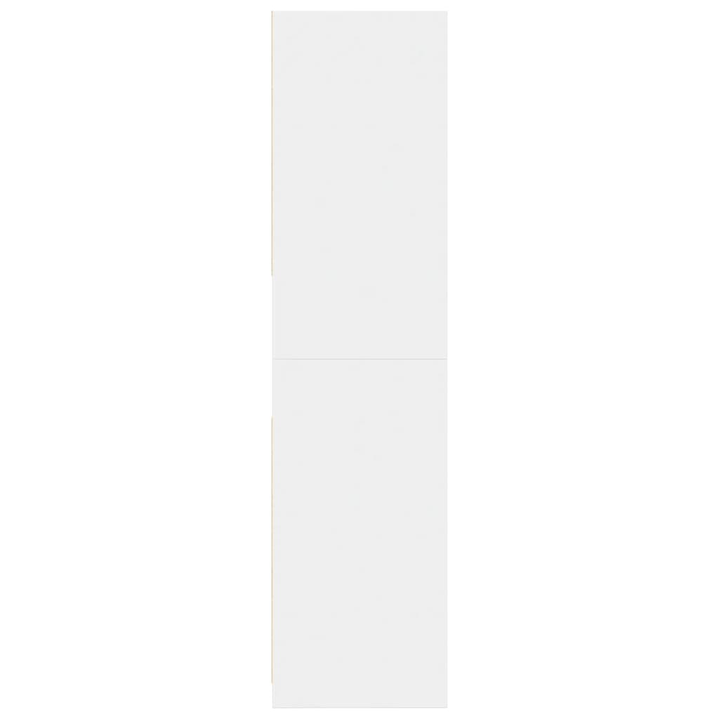 Armadio Bianco 80x50x200 cm in Legno Multistrato